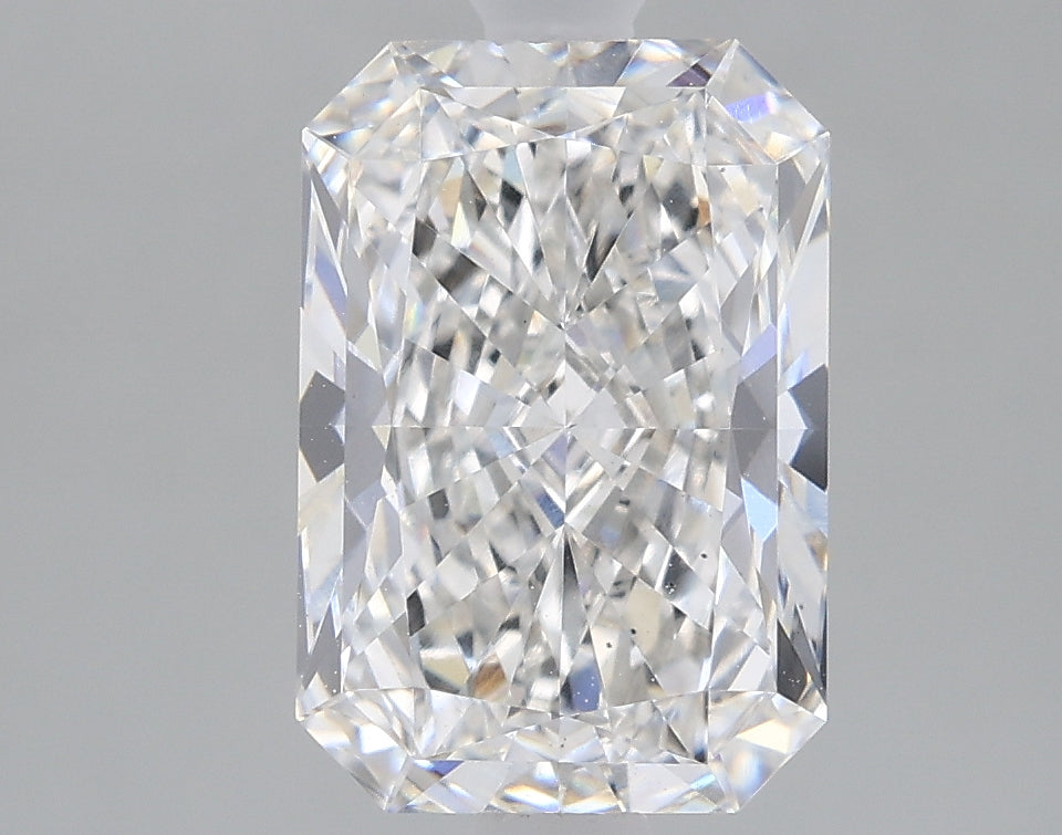 1.86 Carat Radiant Lab Diamond with  Cut Diamond in 14KT  view 1
