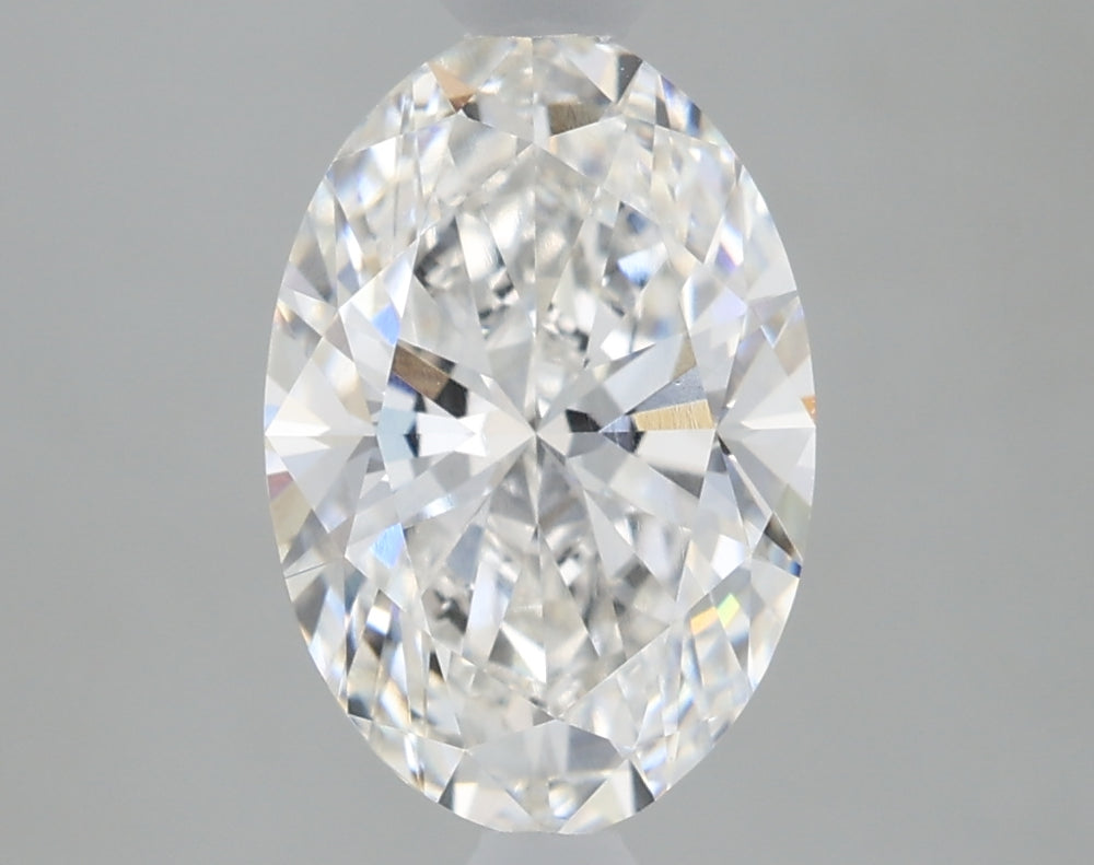 1.67 Carat Oval Lab Diamond with  Cut Diamond in 14KT  view 1
