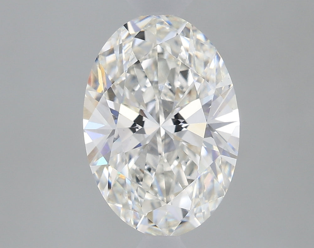 1.62 Carat Oval Lab Diamond with  Cut Diamond in 14KT  view 1
