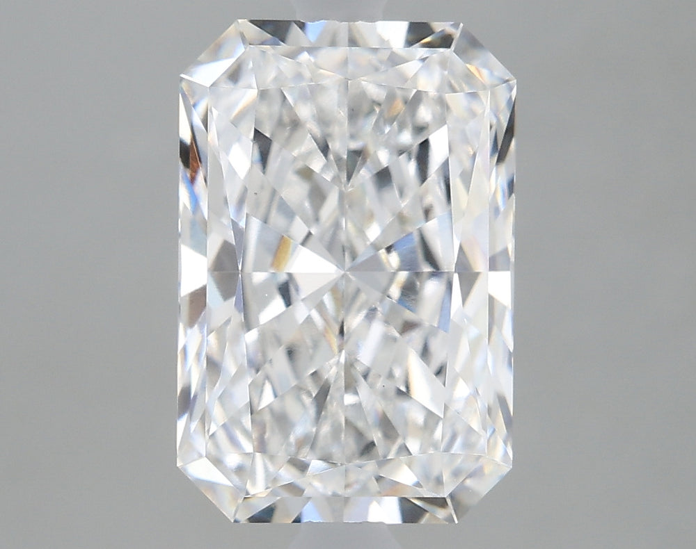 2.6 Carat Radiant Lab Diamond with  Cut Diamond in 14KT  view 1
