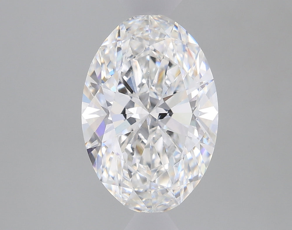 1.51 Carat Oval Lab Diamond with  Cut Diamond in 14KT  view 1
