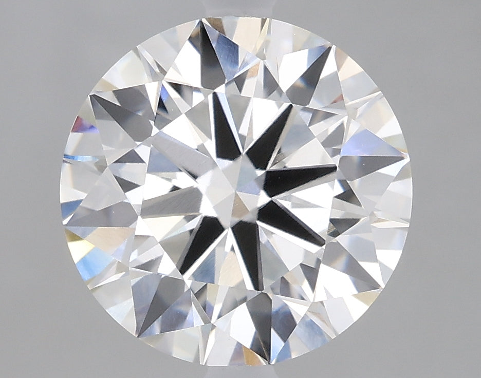 2.54 Carat Round Lab Diamond with  Cut Diamond in 14KT  view 1
