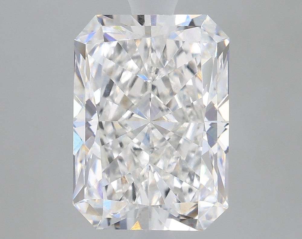 2.8 Carat Radiant Lab Diamond with  Cut Diamond in 14KT  view 1
