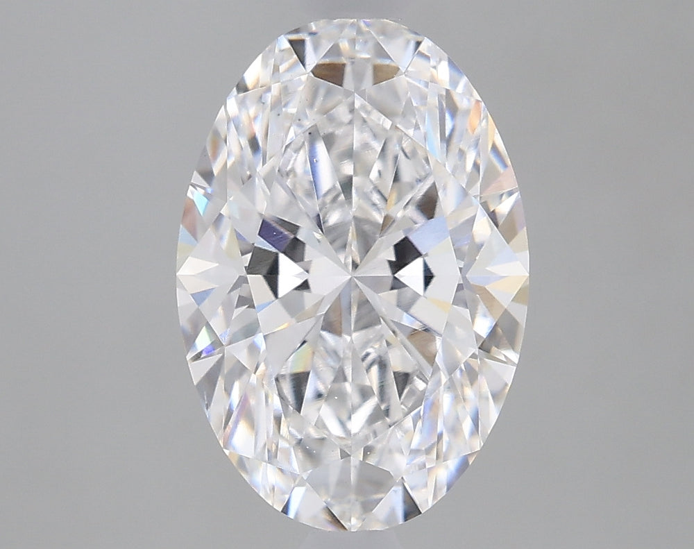 1.81 Carat Oval Lab Diamond with  Cut Diamond in 14KT  view 1
