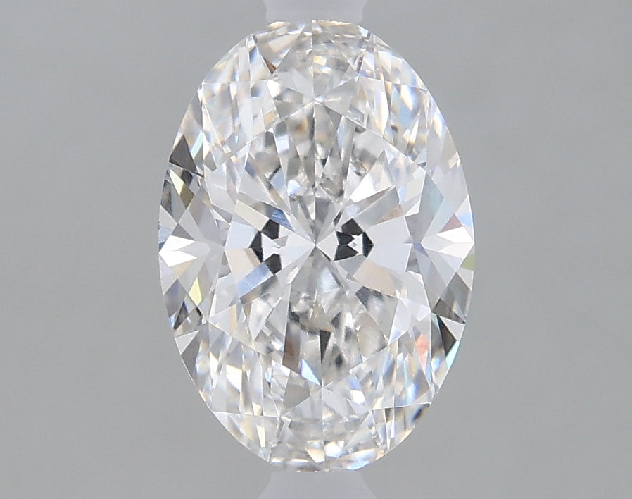 1.11 Carat Oval Lab Diamond with  Cut Diamond in 14KT  view 1
