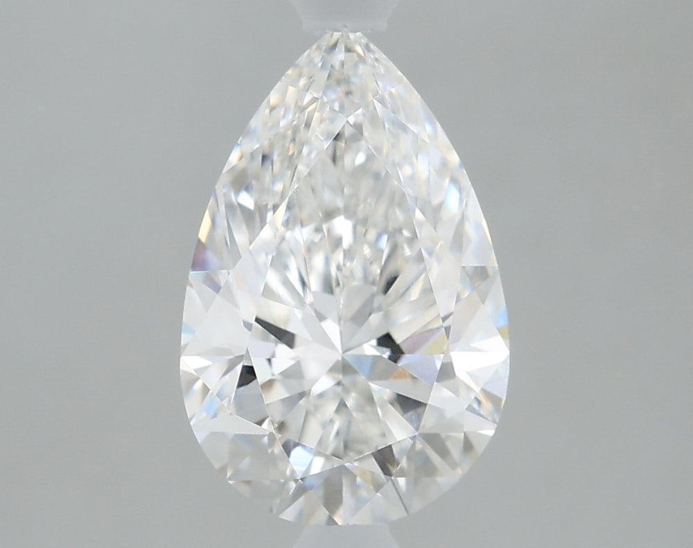 1.51 Carat Pear Lab Diamond with  Cut Diamond in 14KT  view 1
