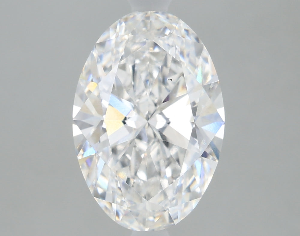 1.91 Carat Oval Lab Diamond with  Cut Diamond in 14KT  view 1
