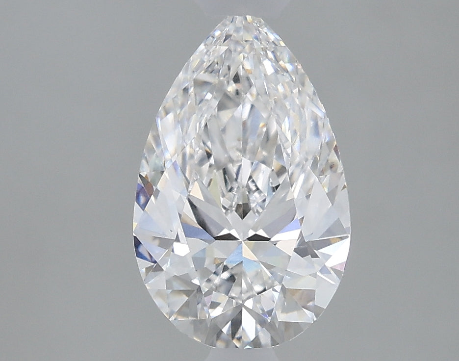 1.1 Carat Pear Lab Diamond with  Cut Diamond in 14KT  view 1
