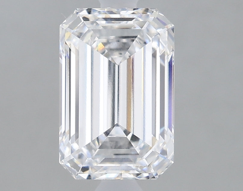 1.77 Carat Emerald Lab Diamond with  Cut Diamond in 14KT  view 1
