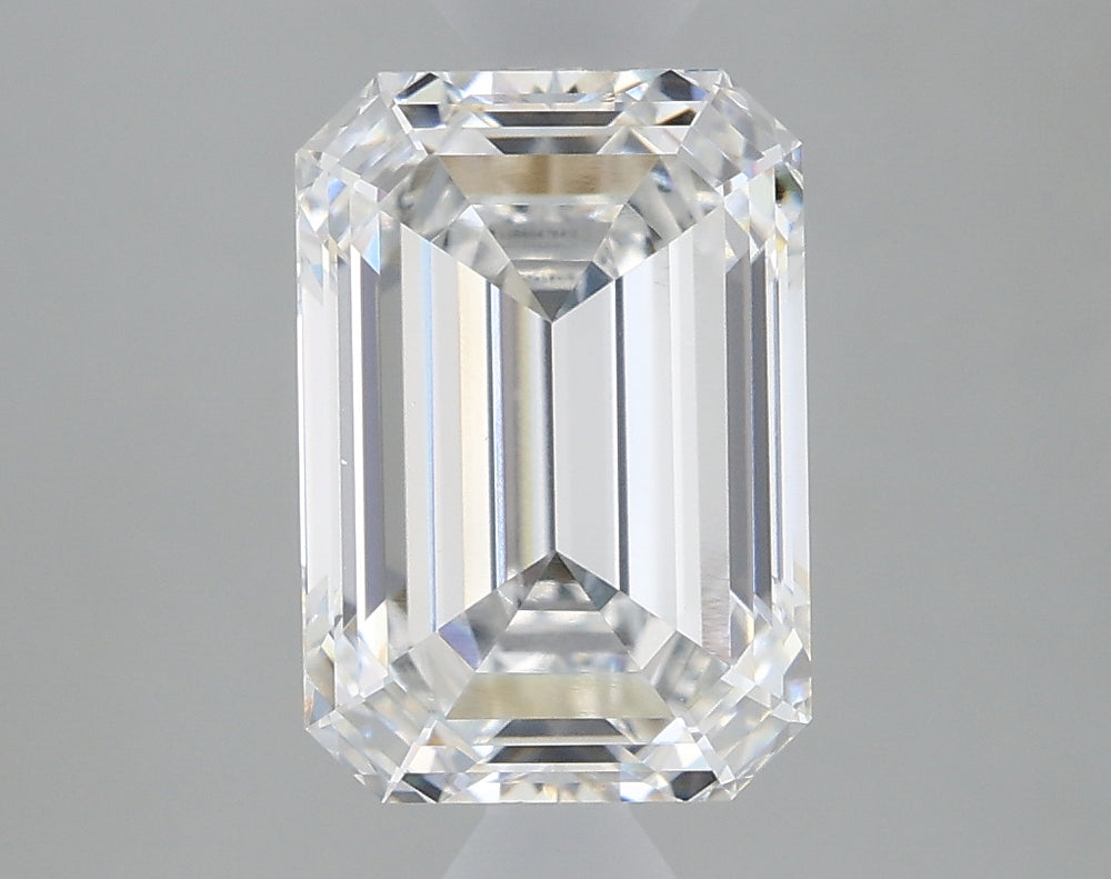2.13 Carat Emerald Lab Diamond with  Cut Diamond in 14KT  view 1
