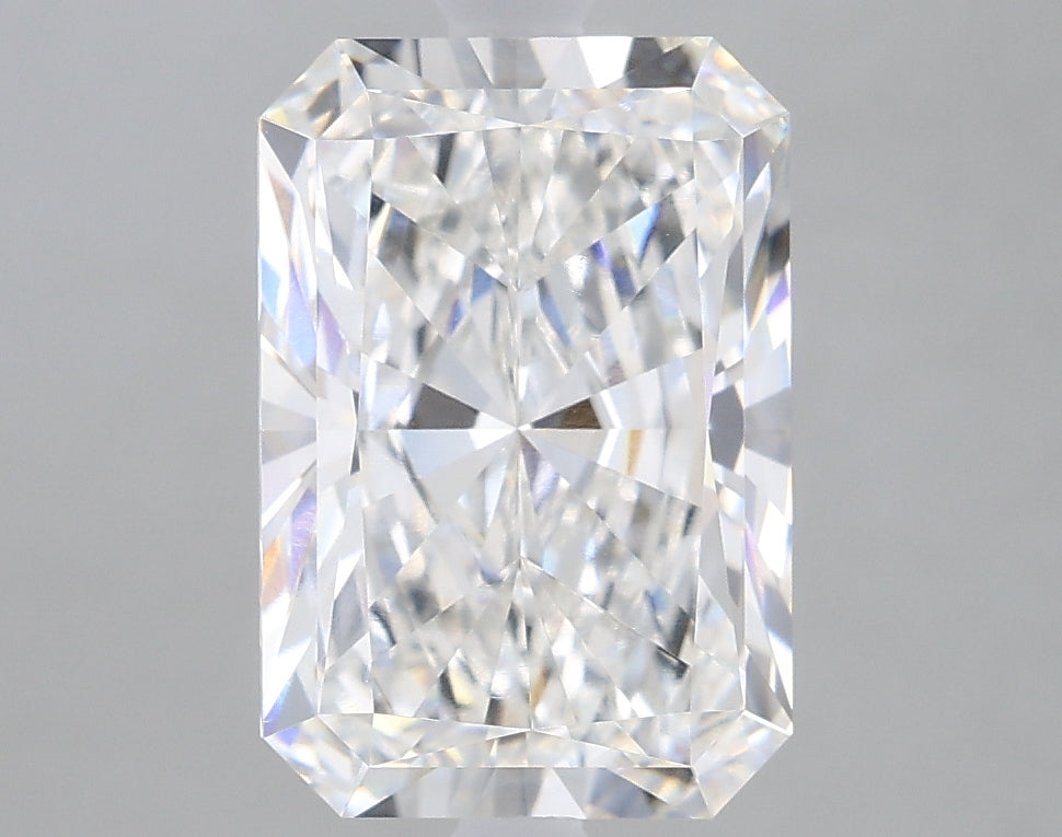 3.24 Carat Radiant Lab Diamond with  Cut Diamond in 14KT  view 1
