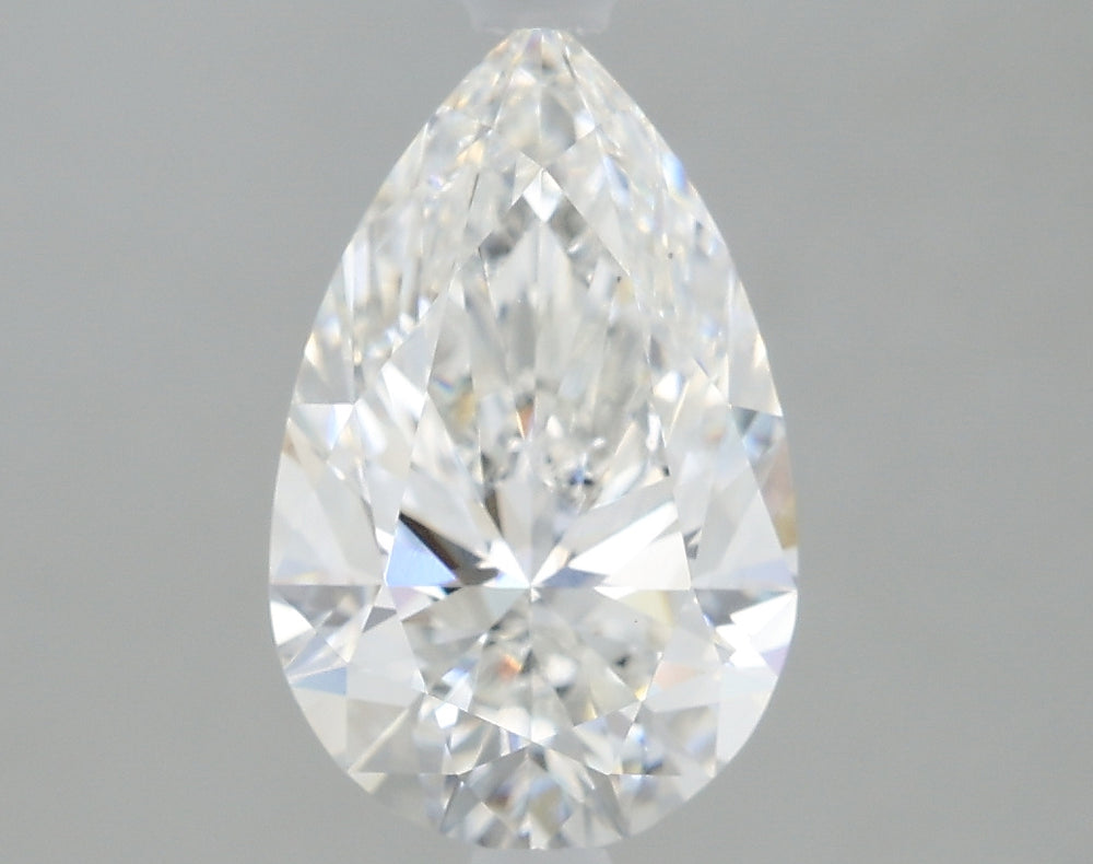 1.62 Carat Pear Lab Diamond with  Cut Diamond in 14KT  view 1
