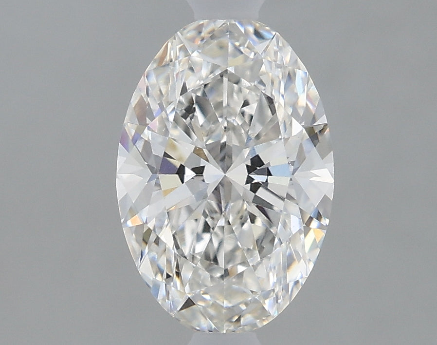 1.12 Carat Oval Lab Diamond with  Cut Diamond in 14KT  view 1

