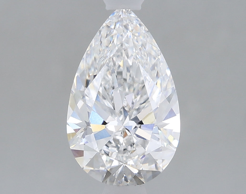 1.08 Carat Pear Lab Diamond with  Cut Diamond in 14KT  view 1
