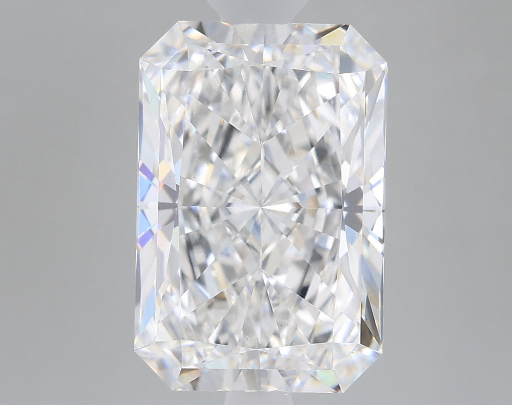 3.23 Carat Radiant Lab Diamond with  Cut Diamond in 14KT  view 1
