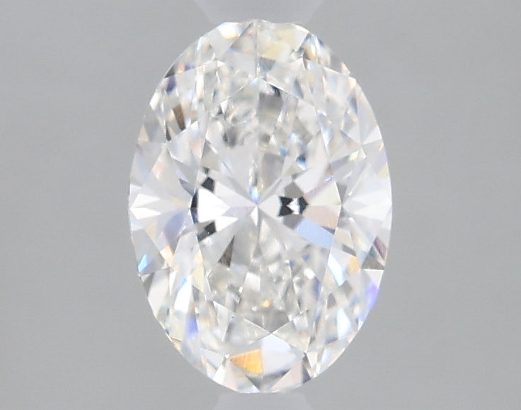 1.0 Carat Oval Lab Diamond with  Cut Diamond in 14KT  view 1
