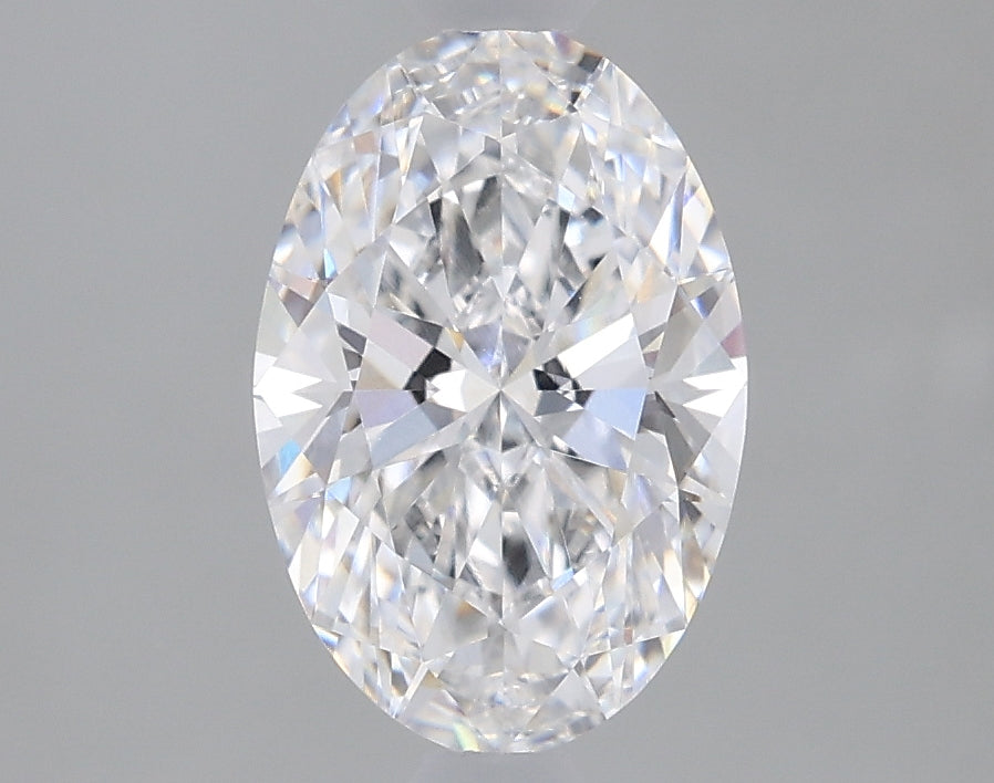 1.07 Carat Oval Lab Diamond with  Cut Diamond in 14KT  view 1
