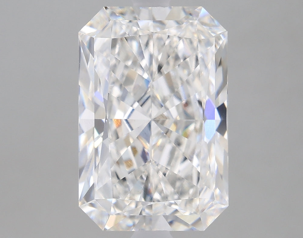 3.11 Carat Radiant Lab Diamond with  Cut Diamond in 14KT  view 1
