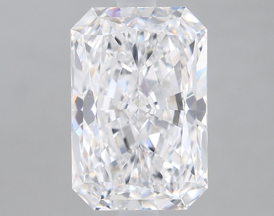 2.05 Carat Radiant Lab Diamond with  Cut Diamond in 14KT  view 1
