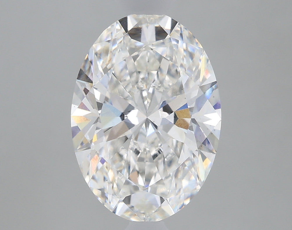 2.14 Carat Oval Lab Diamond with  Cut Diamond in 14KT  view 1
