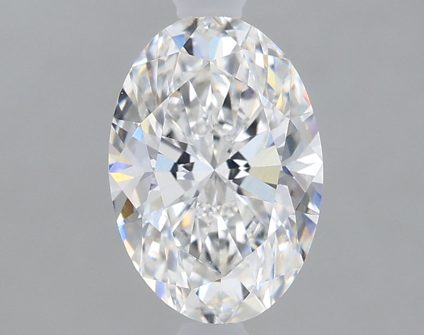 1.13 Carat Oval Lab Diamond with  Cut Diamond in 14KT  view 1
