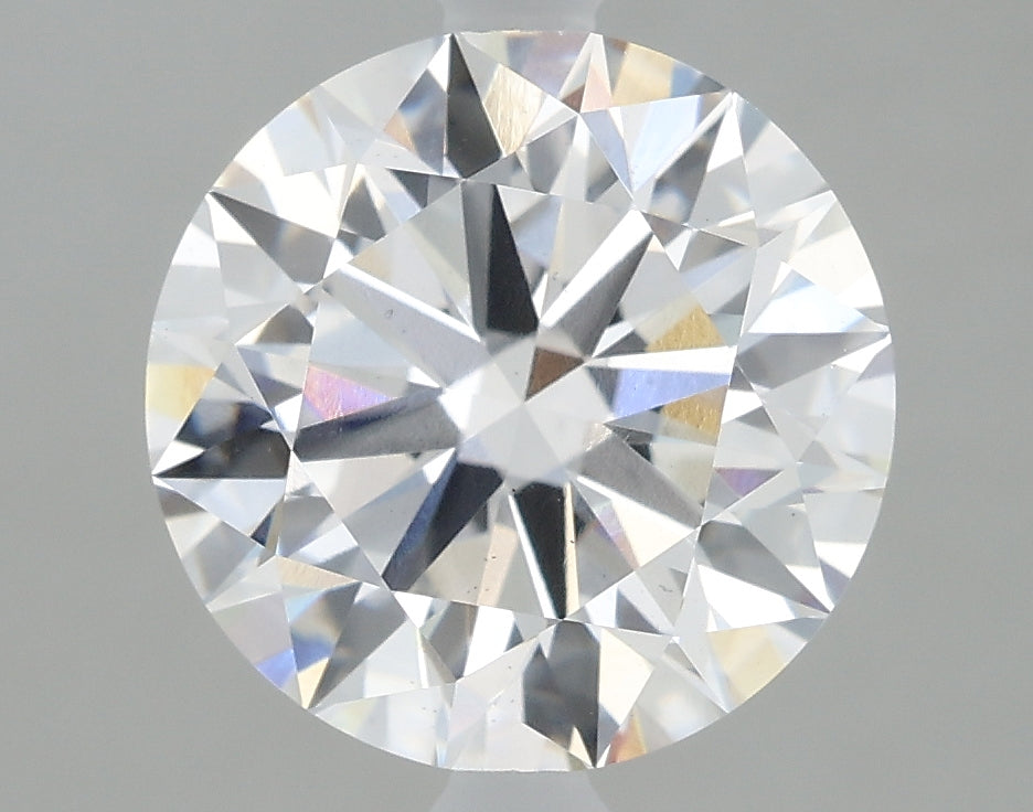 2.62 Carat Round Lab Diamond with  Cut Diamond in 14KT  view 1
