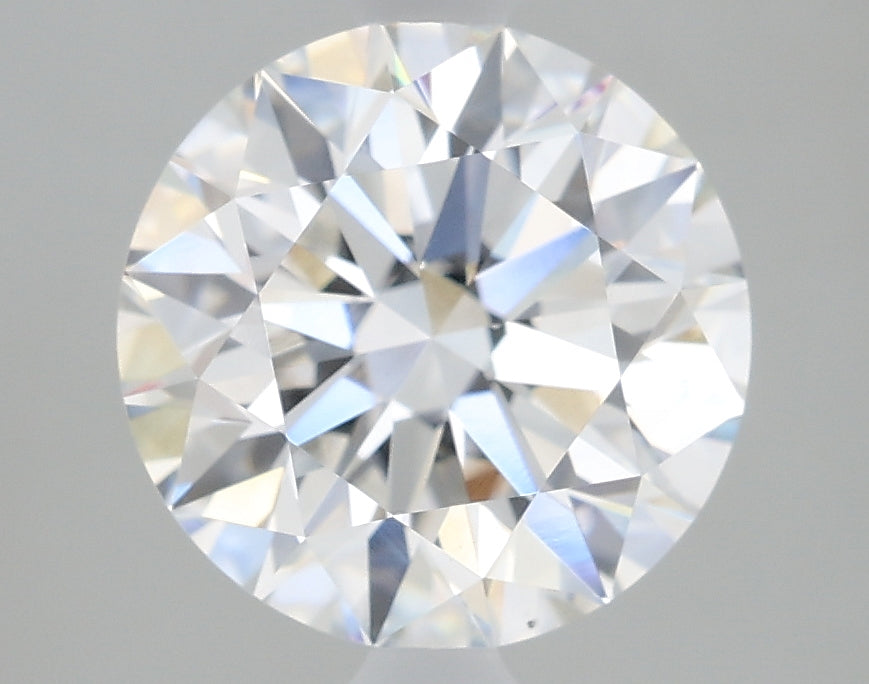 2.15 Carat Round Lab Diamond with  Cut Diamond in 14KT  view 1
