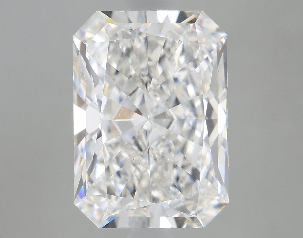 3.22 Carat Radiant Lab Diamond with  Cut Diamond in 14KT  view 1

