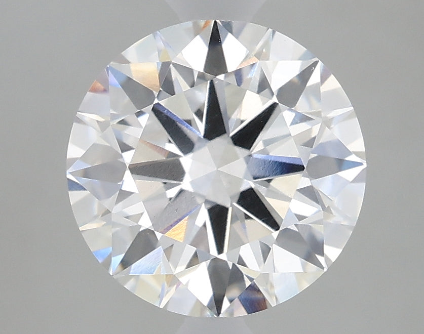 2.57 Carat Round Lab Diamond with  Cut Diamond in 14KT  view 1
