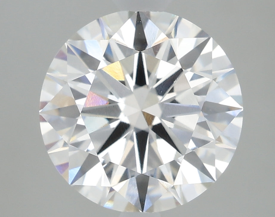 2.58 Carat Round Lab Diamond with  Cut Diamond in 14KT  view 1
