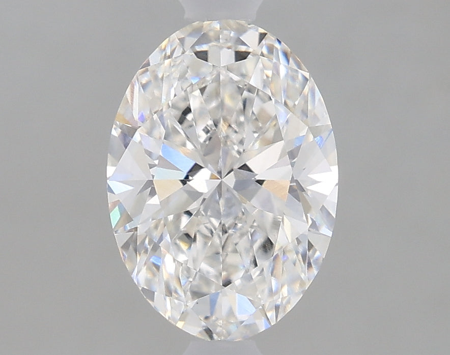 1.15 Carat Oval Lab Diamond with  Cut Diamond in 14KT  view 1
