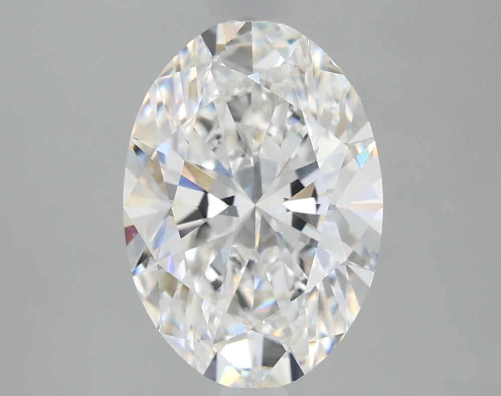 1.65 Carat Oval Lab Diamond with  Cut Diamond in 14KT  view 1
