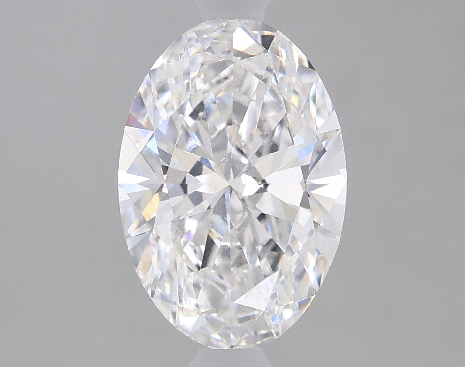 1.13 Carat Oval Lab Diamond with  Cut Diamond in 14KT  view 1
