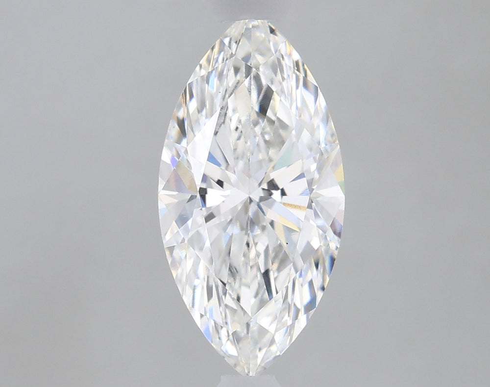 1.51 Carat Marquise Lab Diamond with  Cut Diamond in 14KT  view 1
