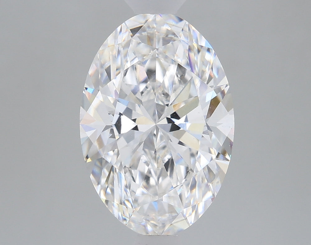 2.13 Carat Oval Lab Diamond with  Cut Diamond in 14KT  view 1
