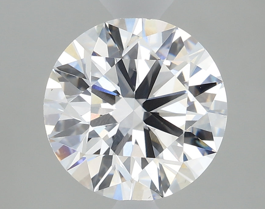 1.8 Carat Round Lab Diamond with  Cut Diamond in 14KT  view 1
