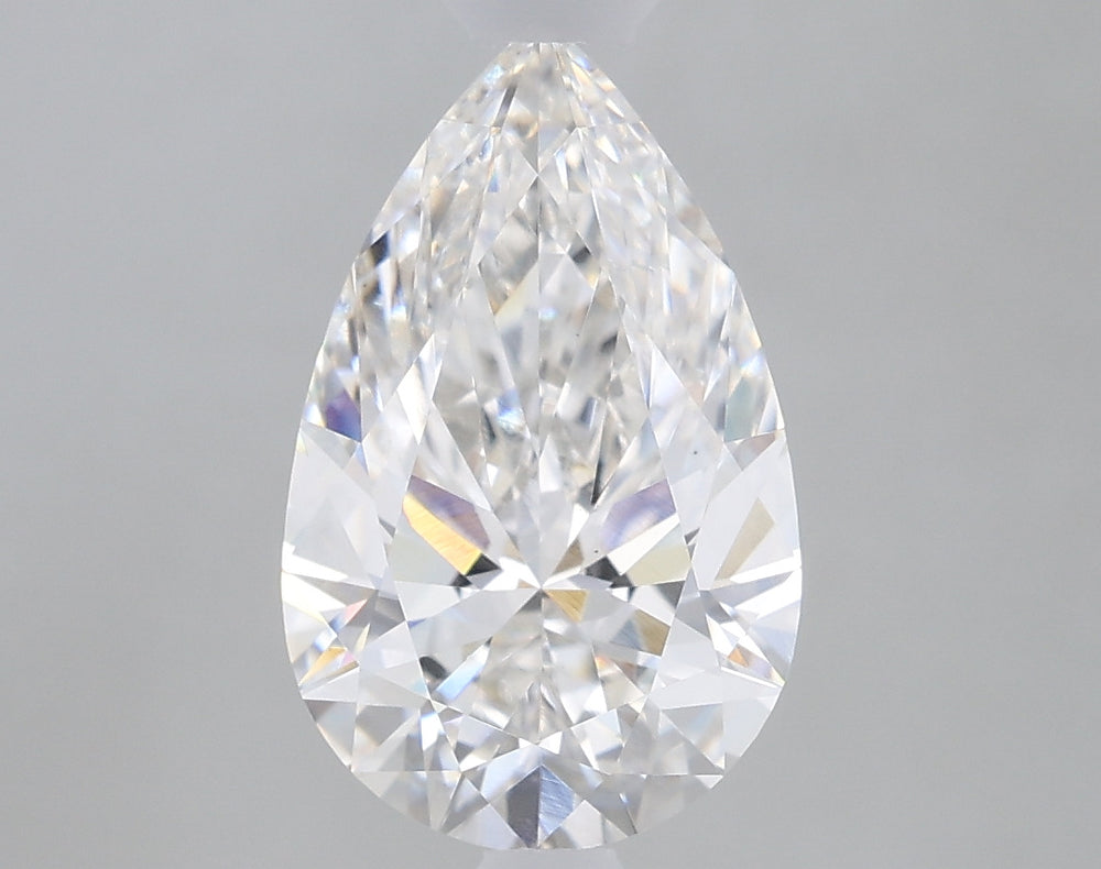 1.79 Carat Pear Lab Diamond with  Cut Diamond in 14KT  view 1
