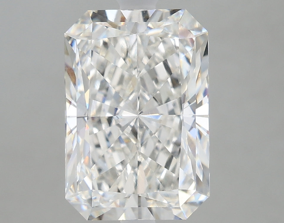 3.26 Carat Radiant Lab Diamond with  Cut Diamond in 14KT  view 1
