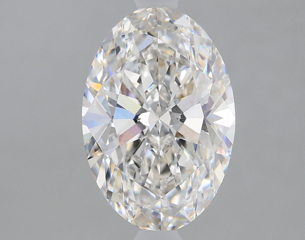 1.6 Carat Oval Lab Diamond with  Cut Diamond in 14KT  view 1
