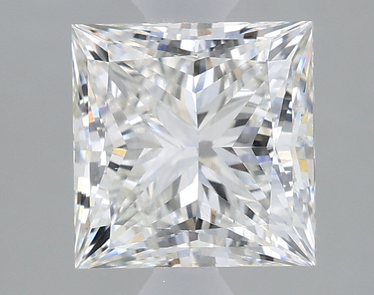 1.69 Carat Princess Lab Diamond with  Cut Diamond in 14KT  view 1
