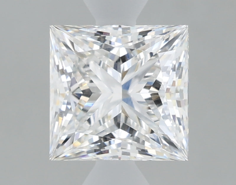 1.31 Carat Princess Lab Diamond with  Cut Diamond in 14KT  view 1
