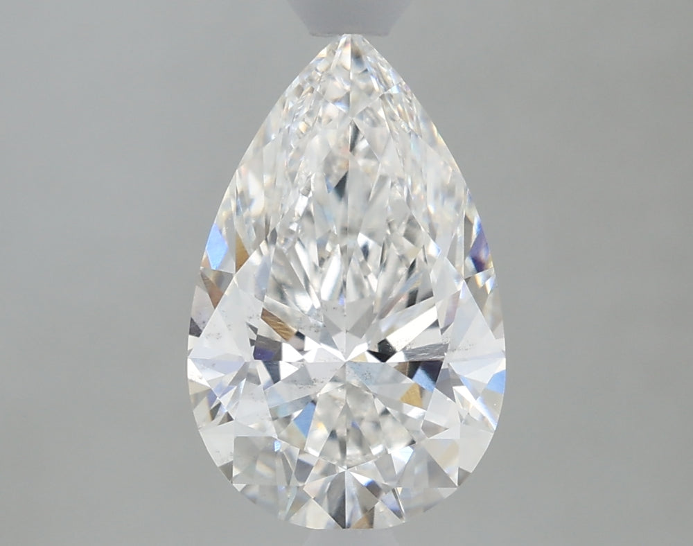 1.66 Carat Pear Lab Diamond with  Cut Diamond in 14KT  view 1
