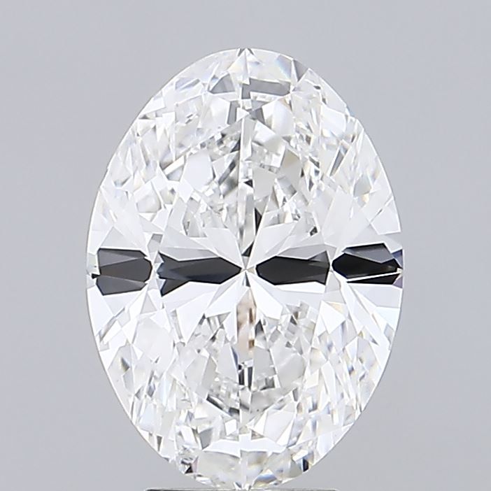 4.01 Carat Oval Lab Diamond with  Cut Diamond in 14KT  view 1
