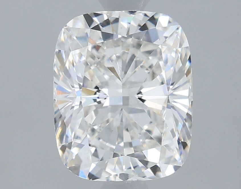 1.5 Carat Cushion Lab Diamond with  Cut Diamond in 14KT  view 1
