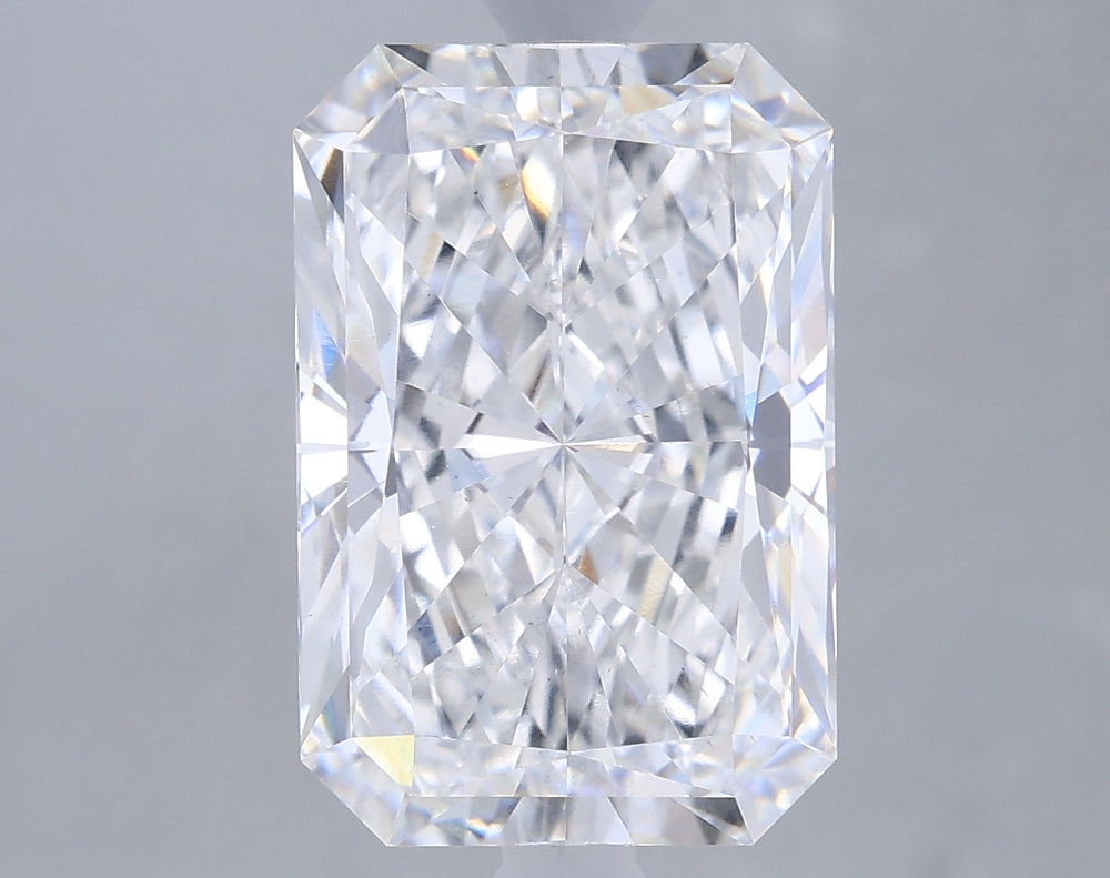 3.58 Carat Radiant Lab Diamond with  Cut Diamond in 14KT  view 1
