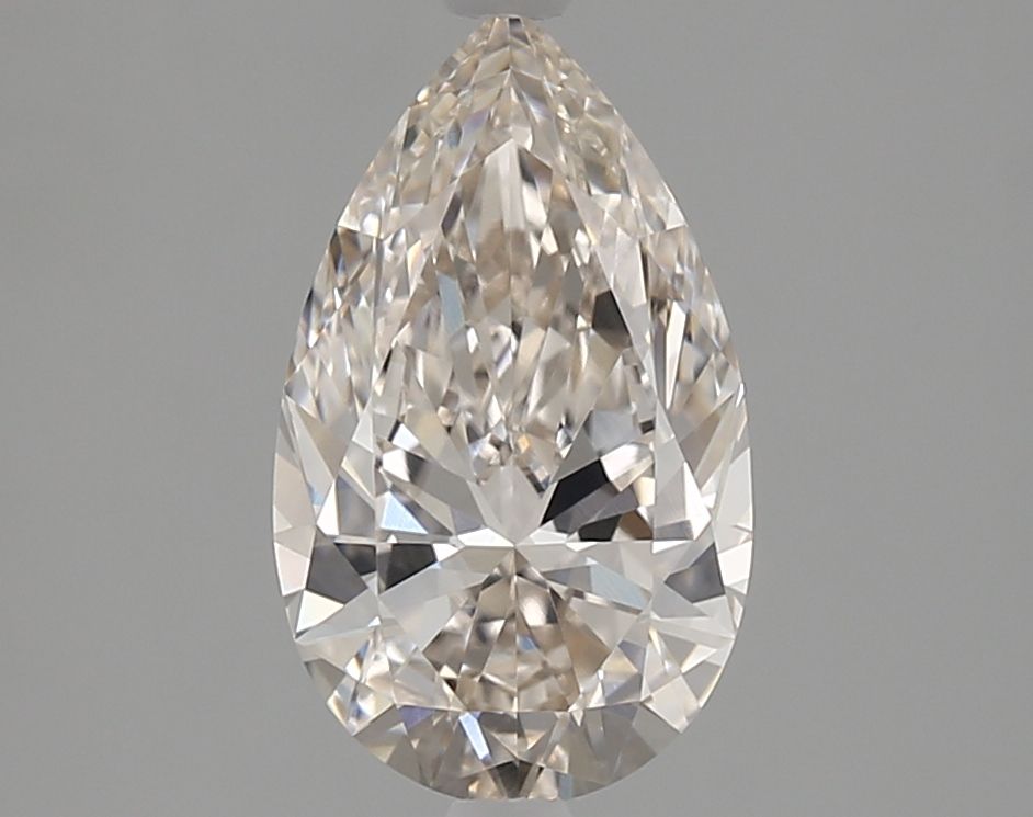 2.01 Carat Pear Natural Diamond with  Cut Diamond in 14KT  view 1
