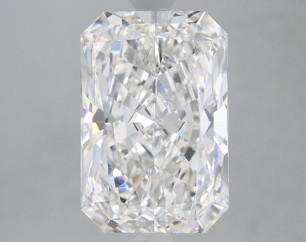 3.58 Carat Radiant Lab Diamond with  Cut Diamond in 14KT  view 1
