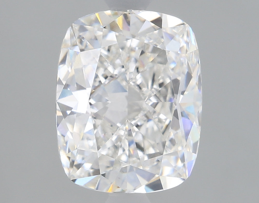 2.51 Carat Cushion Lab Diamond with  Cut Diamond in 14KT  view 1
