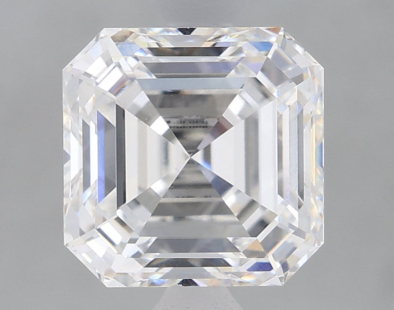 1.79 Carat Asscher Lab Diamond with  Cut Diamond in 14KT  view 1
