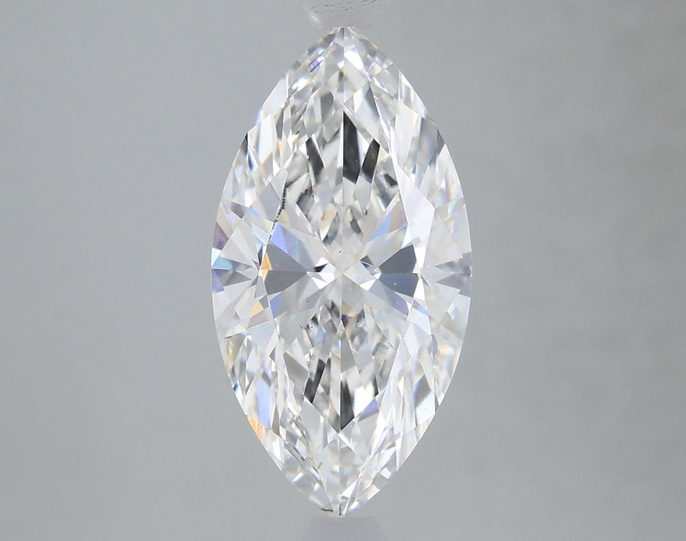 2.01 Carat Marquise Lab Diamond with  Cut Diamond in 14KT  view 1
